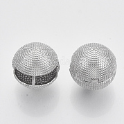 (Jewelry Parties Factory Sale)Brass Ball Clip-on Earrings KK-T050-051P-NF