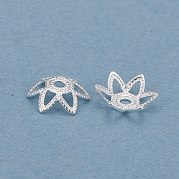6-лепестковые заглушки для бус из латуни KK-K253-20S