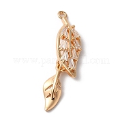 Подвески из латуни и стекла KK-C062-096G