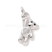 Латунные микро проложить кубического циркония подвески KK-C012-15P
