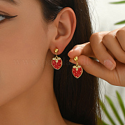 Стильные латунные серьги-гвоздики PA9879-3