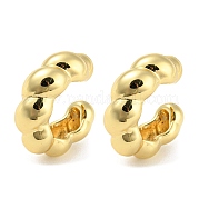 Латунные серьги-каффы в форме кольца EJEW-Q785-18G