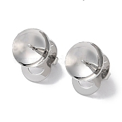 Медные серьги-гвоздики KK-F090-15P-03