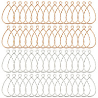 Lot De 36 Cadres Creux En Alliage Pour Résine - Formes Rectangle, Ovale, Rond - DIY Bijoux