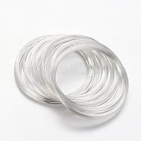 BENECREAT 500 Loop Silver Jewelry Memory Beading Wire Bangle Bracelet Wire  for Bracelet DIY Jewelry Making - 22 Gauge 60mm 