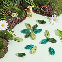 30 stücke 3 farben baumwolle stricken künstliche ornament zubehör&nbsp;DIY-FG0002-97