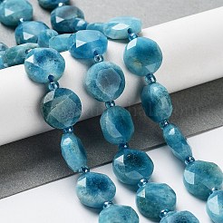 Naturweiß gefärbt Jade Perlen Stränge&nbsp;G-NH0004-031