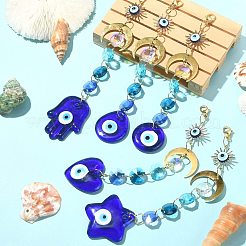 Decoraciones colgantes de murano mal de ojo hechas a mano&nbsp;HJEW-JM01071