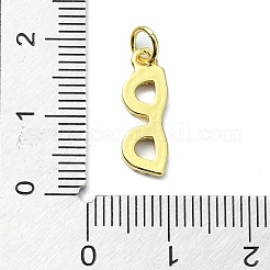 Pendenti in zirconi cubici colorati in micro pavè di ottone&nbsp;KK-H475-10G