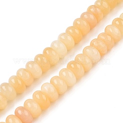 Natürliche gelbe Jade Perlen Stränge&nbsp;G-T138-74A
