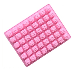 Stampi in silicone con lettere e numeri a 48 cavità&nbsp;STAM-PW0003-25