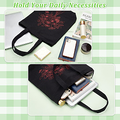 Diy canvas umhängetasche 3d stickerei starter kit&nbsp;DIY-WH0386-45