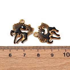 304 Edelstahl-Emaille-Anhänger&nbsp;LS-STAS-Q363-13B-G