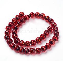 Fili di perline in lamina d'argento fatti a mano&nbsp;FOIL-L016-C03