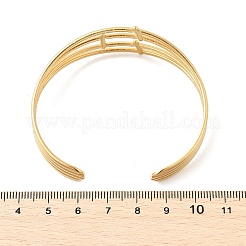 Brazaletes de acero inoxidable 304 para mujer&nbsp;BJEW-B120-01G-02