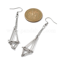 Ganci per orecchini in ottone con vassoio&nbsp;EJEW-JE05582-02