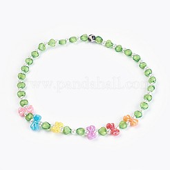 Acrilico sfere bambini collane&nbsp;NJEW-JN02235