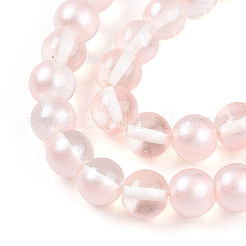 Perles de verre transparentes de peinture de cuisson&nbsp;X1-DGLA-N011-10mm-03