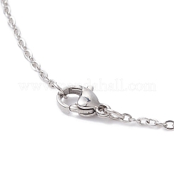 Collier pendentif épée en alliage avec chaînes en acier inoxydable 304&nbsp;NJEW-JN04474