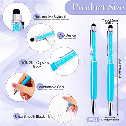 5 stylo à bille en plastique&nbsp;AJEW-BT0001-14B