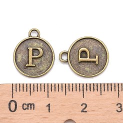 Aluminium-Anhänger Fassungen für Cabochons&nbsp;PALLOY-N156-01P-AB
