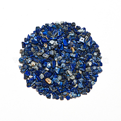 Natürliche Lapislazuli Chip-Perlen&nbsp;G-CJ0001-25