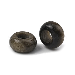 Perles européennes d'obsidienne aux reflets dorés naturels&nbsp;GG-CBA02C4-06C