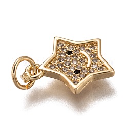 Messing micro pave klar zirkonia charme&nbsp;ZIRC-B002-52G