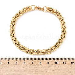 Bracelets à chaîne en acier inoxydable 304 pour femmes et hommes&nbsp;BJEW-F488-38G