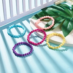 Bracciali elasticizzati con perline acriliche&nbsp;BJEW-JB07783