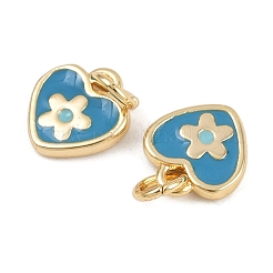 Charms smalto ottone&nbsp;KK-H078-02B-G01