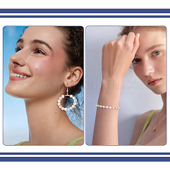 2 brin de perles de verre électrolytiques anti-ternissement&nbsp;EGLA-TADJ0001-17A