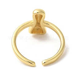 Anneaux de manchette ouverts en laiton&nbsp;RJEW-U008-06I-G