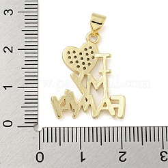 Laiton plaqué rack avec pendentif en zircone cubique&nbsp;KK-P270-12G