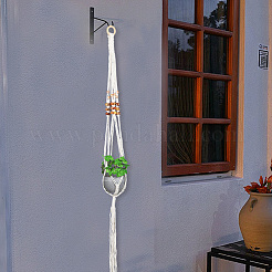 Baumwoll-Makramee-Pflanzenaufhänger&nbsp;AJEW-WH20072-57B