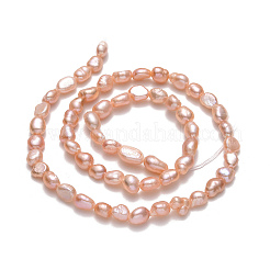 Brins de perles de culture d'eau douce naturelles&nbsp;PEAR-A005-10D-X