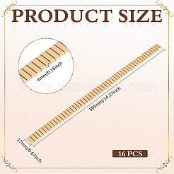 8 Stück Holzgitarren-Dekorationsstreifen&nbsp;FIND-WH0126-991