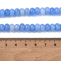 Gefärbt natürlichen weißen Jade Perlen Stränge&nbsp;GG-CBA9281-A10-5x8mm