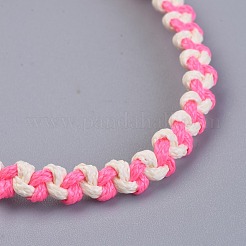 Bracelets de perles tressées en corde de polyester ciré&nbsp;BJEW-JB04341