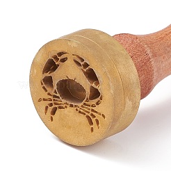 (defekter Restposten: rostiger Stempel) 1 Stück Stempelkopf aus Messing&nbsp;DIY-XCP0002-18