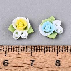Cabujones de resina opaca flor&nbsp;CRES-T025-24
