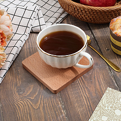Tapis de tasse en bois&nbsp;WOOD-DJ0001-05E