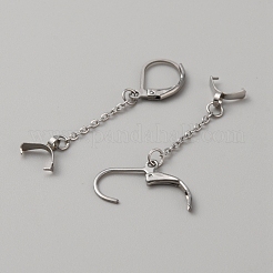 Ohrringhaken aus Edelstahl 304 mit Klappverschluss&nbsp;STAS-WH0001-13