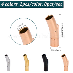 8 pz. 4 chiusure a baionetta in acciaio inossidabile colorate&nbsp;STAS-DR0001-14