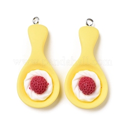 Pendentifs en résine opaque&nbsp;RESI-G032-F04