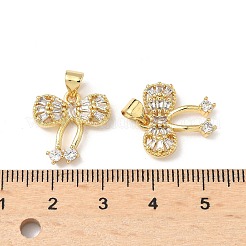 Colgante micropavé cubic zirconia de latón&nbsp;KK-Q068-06G