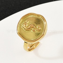 Goldene Fingerringe aus Edelstahl 304&nbsp;RJEW-H254-08B-G