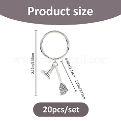 20 porte-clés en alliage&nbsp;KEYC-FH00096