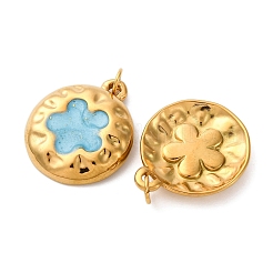 304 Edelstahl-Emaille-Anhänger&nbsp;STAS-U061-36G-02