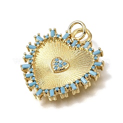 Colgante micropavé cubic zirconia de latón&nbsp;CU-CBAEEA8-13B-G